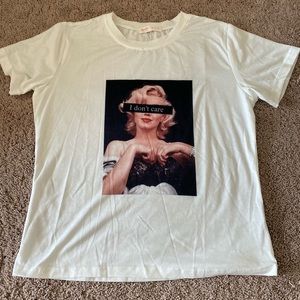 White graphic shirt